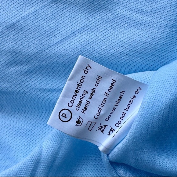 Boutique Brand - Sleeveless Tiered Ruffle Baby Blue Dress Size S - Picture 6 of 11